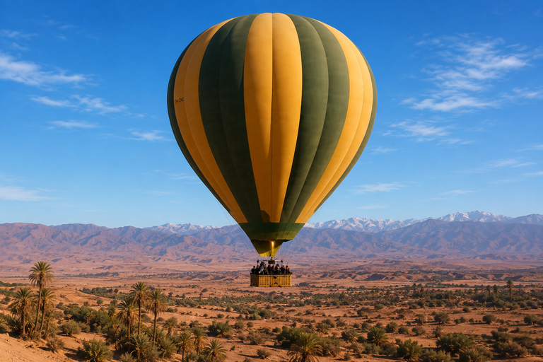 Marrakech: Hot Air Balloon Ride, rooftop view & Drone Video Sunrise Balloon Flight + Drone Video