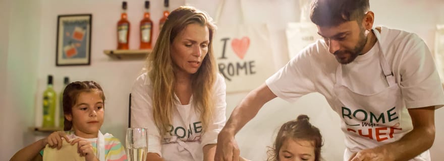 Rome : cours de cuisine sur la pizza et le tiramisu près du Colisée