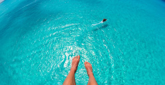 Parasail Over Cabbage Beach