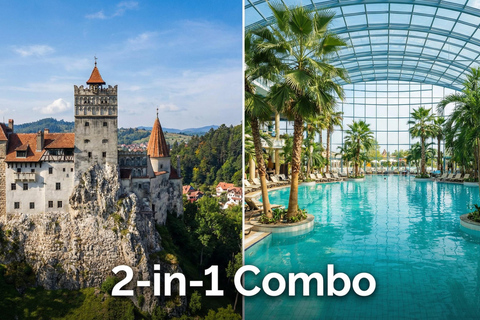 Bucharest: Bran & Peles Castle + Therme Spa -20% Combo Pack MINIVAN-Peles, Dracula Castles Brasov & 2nd Therme Bucharest