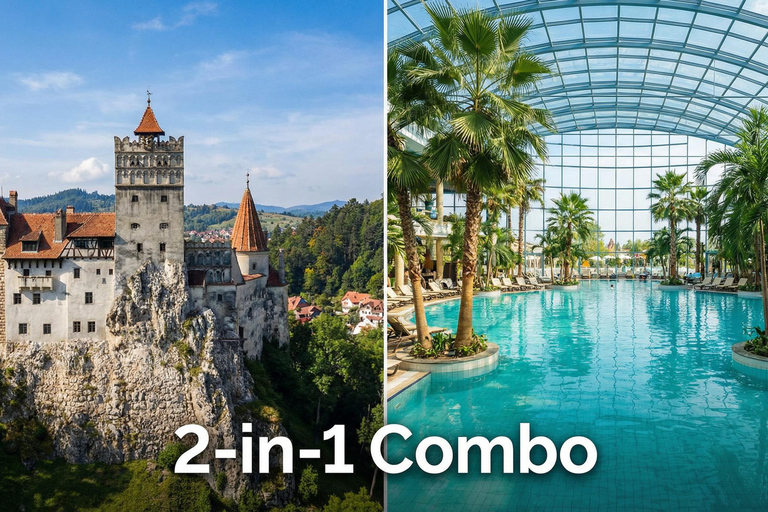 Bucharest: Bran & Peles Castle + Therme Spa -20% Combo Pack MINIVAN-Peles, Dracula Castles Brasov & 2nd Therme Bucharest