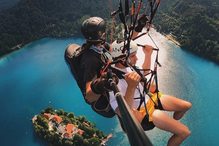Bled: Tandem Paragliding Experience over Lake Bled