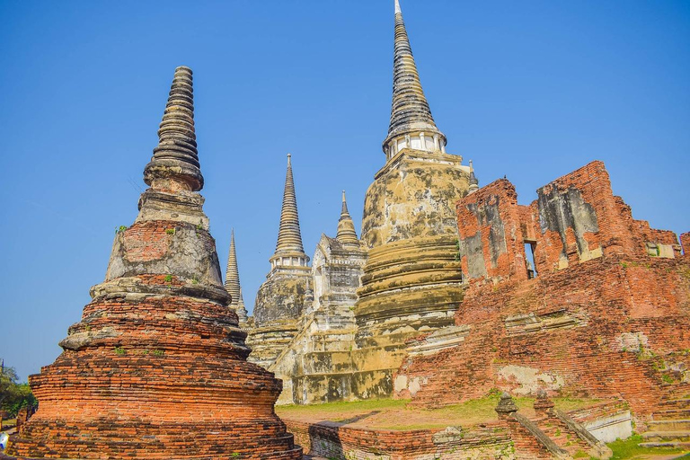 Bangkok: Ayutthaya UNESCO-tempels begeleide dagtripAfspraak bij het Erawan-heiligdom