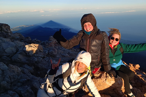 Hiking Summit of Teide by night for a sunrise and a Shadow Climbing Summit of Teide by night for a sunrise and a Shadow