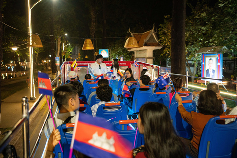 Tour della città e al tramonto con Big Bus AngkorTour della città al tramonto con Big Bus Angkor