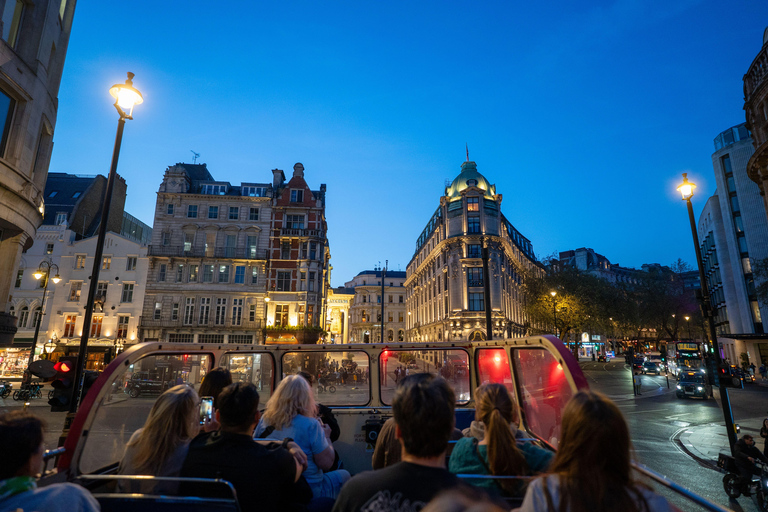 London: Vintage Open-Top Bus Night Tour with Live Guide Sunset Tour: Vintage Open-Top Bus with Live Guide