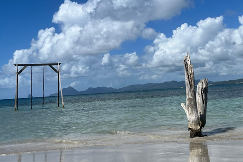 Sainte Anne - Visit the swing in the water - Beach hike & Sundowner
