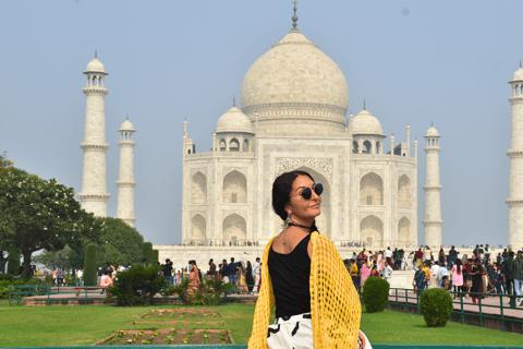 Från Delhi: 5-dagars privat Golden Triangle-tur med upphämtningBil med förare och privat guide