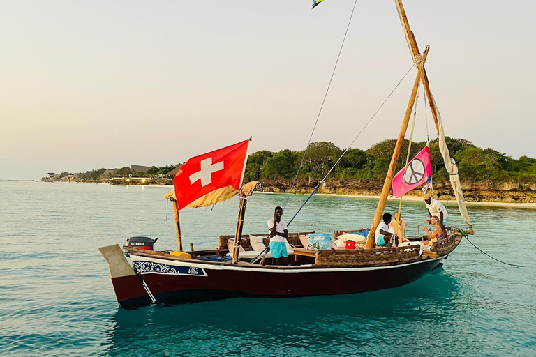 Zanzibar: Private Sunset Dhow Dinner Cruise & Transfers