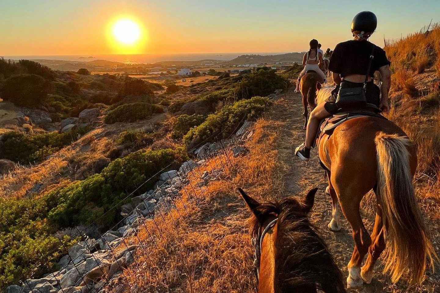 Paros: Horseback Riding Tour at Sunset