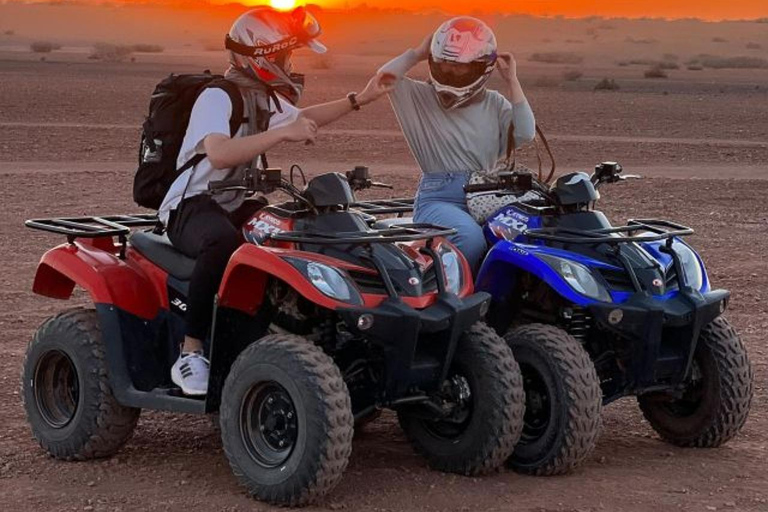 1h de passeio de quadriciclo pelo deserto com jantar e passeio de cameloMarrakech: Passeio de Quadriciclo pelo Deserto com Jantar Show e Passeio de Camelo