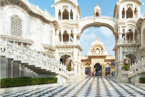 Okhla Bird Sanctuary,Akshardham Temple with Iskcon Temple 2D