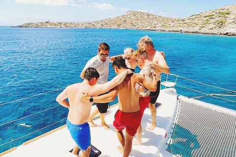 From Panormo: Private Sailing Catamaran Cruise with Lunch