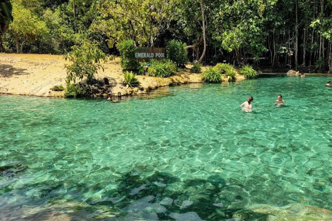 Krabi : Grotte du tigre, sources d'eau chaude et Emerald Pool Jungle Tour