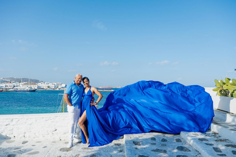 Flying Dress Photoshooting Mykonos