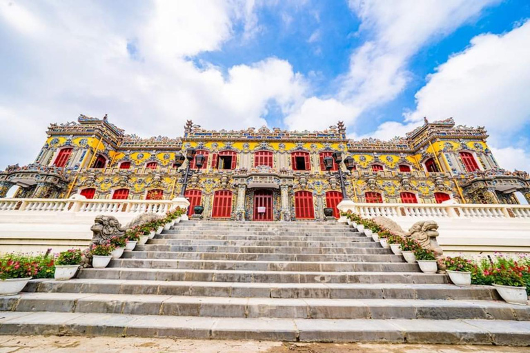 Desde Hue : Tour de la ciudad de un día completo con viaje en barco y almuerzoGrupo pequeño