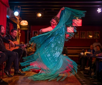 Granada: Flamencoshow met diner in Jardines de Zoraya