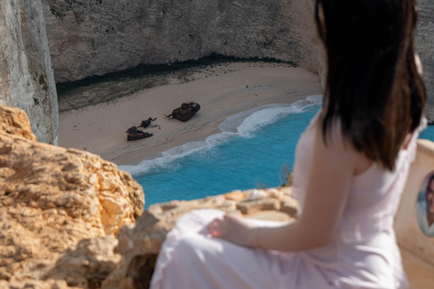 Zakynthos: Shipwreck Beach by Land &amp; Sea Blue Caves Day TourGroup Tour