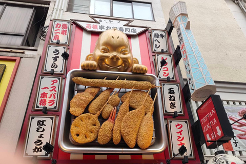 Osaka: Tour guidato a piedi al Castello, Shinsekai e Dotonbori