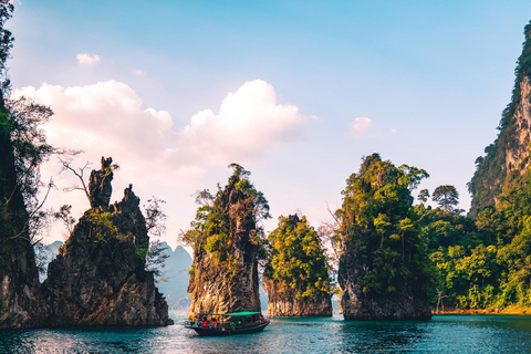 Khao Sok: Private Longtail Boat Tour at Cheow Lan LakeOption 2: 4-Hour Tour with Hotel Pickup and Drop-Off