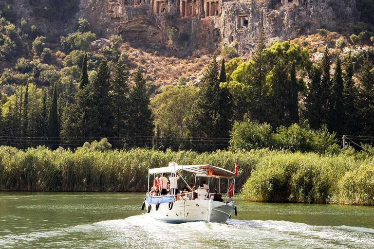 From Fethiye: Dalyan River Cruise, Mud Baths, and Beach Trip