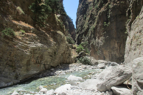 From Rethymno: Samaria Gorge Full-Day Trek with Pickup From Panormo, Lavris, Scaleta, Sfakaki, Stavromenos