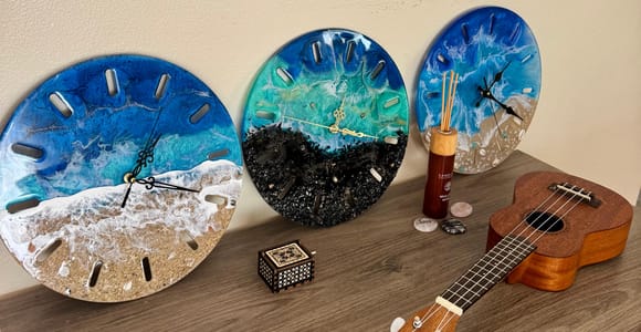 Maui: Epoxy Resin Ocean Clock Workshop