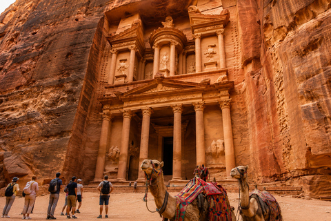 From Amman: Petra, Pink Salt Lake, & Dead Sea Day Trip Transportation Only Tour