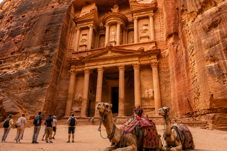 From Amman: Petra, Pink Salt Lake, & Dead Sea Day Trip Transportation Only Tour