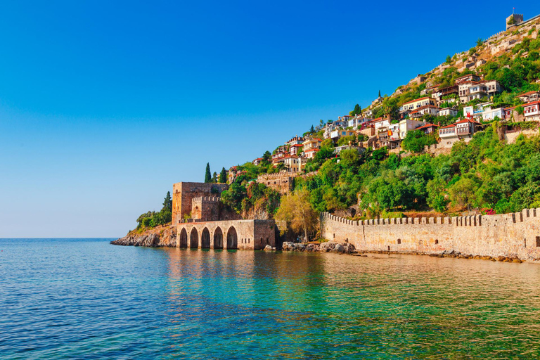 Da Alanya: Tour panoramico di mezza giornata della città con la funiviaTour della città di Alanya con biglietto per la funivia incluso