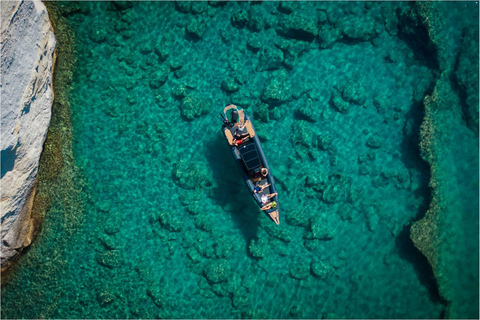 Sifnos : explorez Polyaigos et Kimolos lors d&#039;une croisière privéeLocation de bateau à Sifnos vers Polyegos et Kimolos avec Marvel RIB