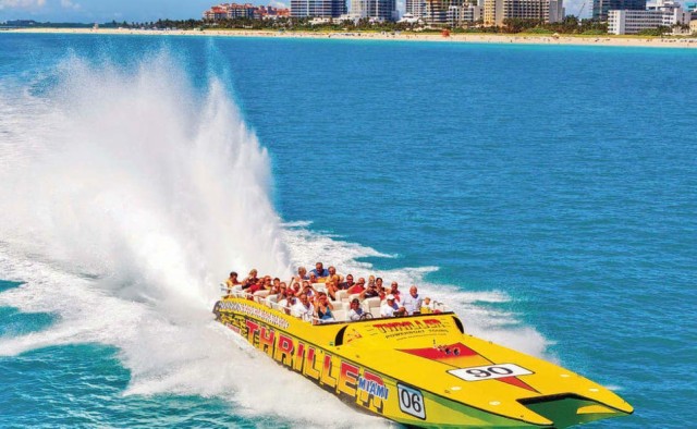 Visit Miami City Tour and Thriller Speedboat Adventure in Miami, Florida
