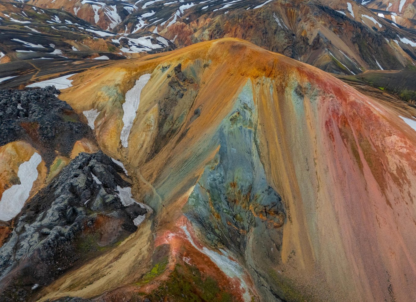 Reykjavik: Vandretur i højlandet ved Landmannalaugar og varme kilder