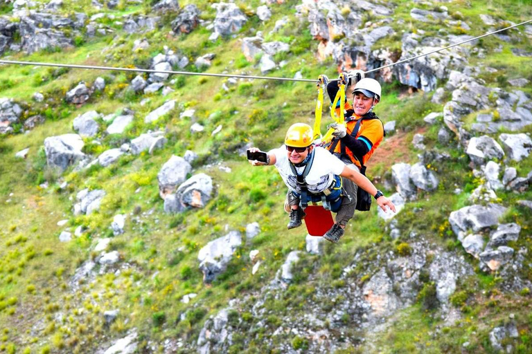 Från Cusco: Sacred Valley halvdagsutflykt med zipline