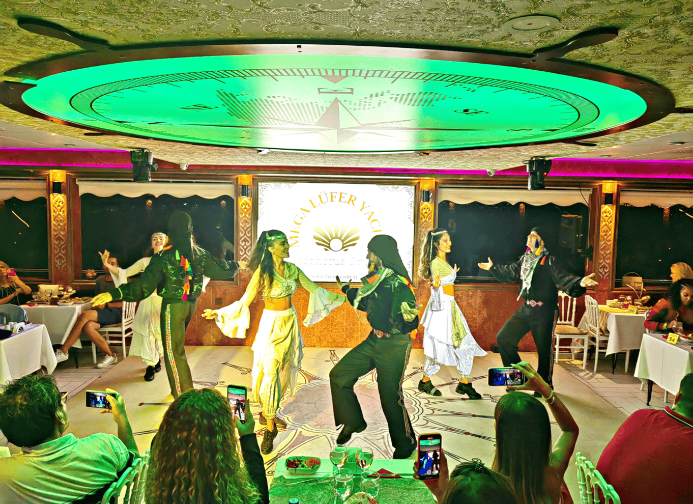 Istanbul: Bosporus-middagscruise og show med privat bord