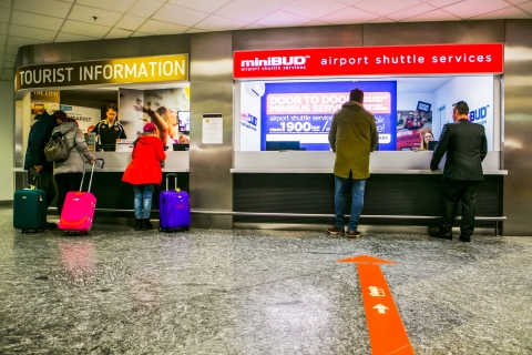 Transfert en navette entre l’aéroport et BudapestAller simple de l’aéroport à l’hôtel