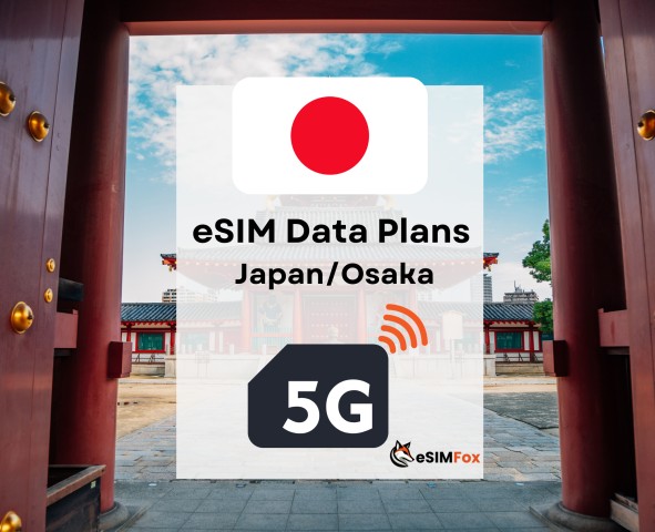 Osaka: eSIM Internet Data Plan for Japan high-speed 4G/5G