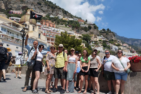 De Nápoles: Viagem de 1 dia a Positano e Amalfi de Ferry