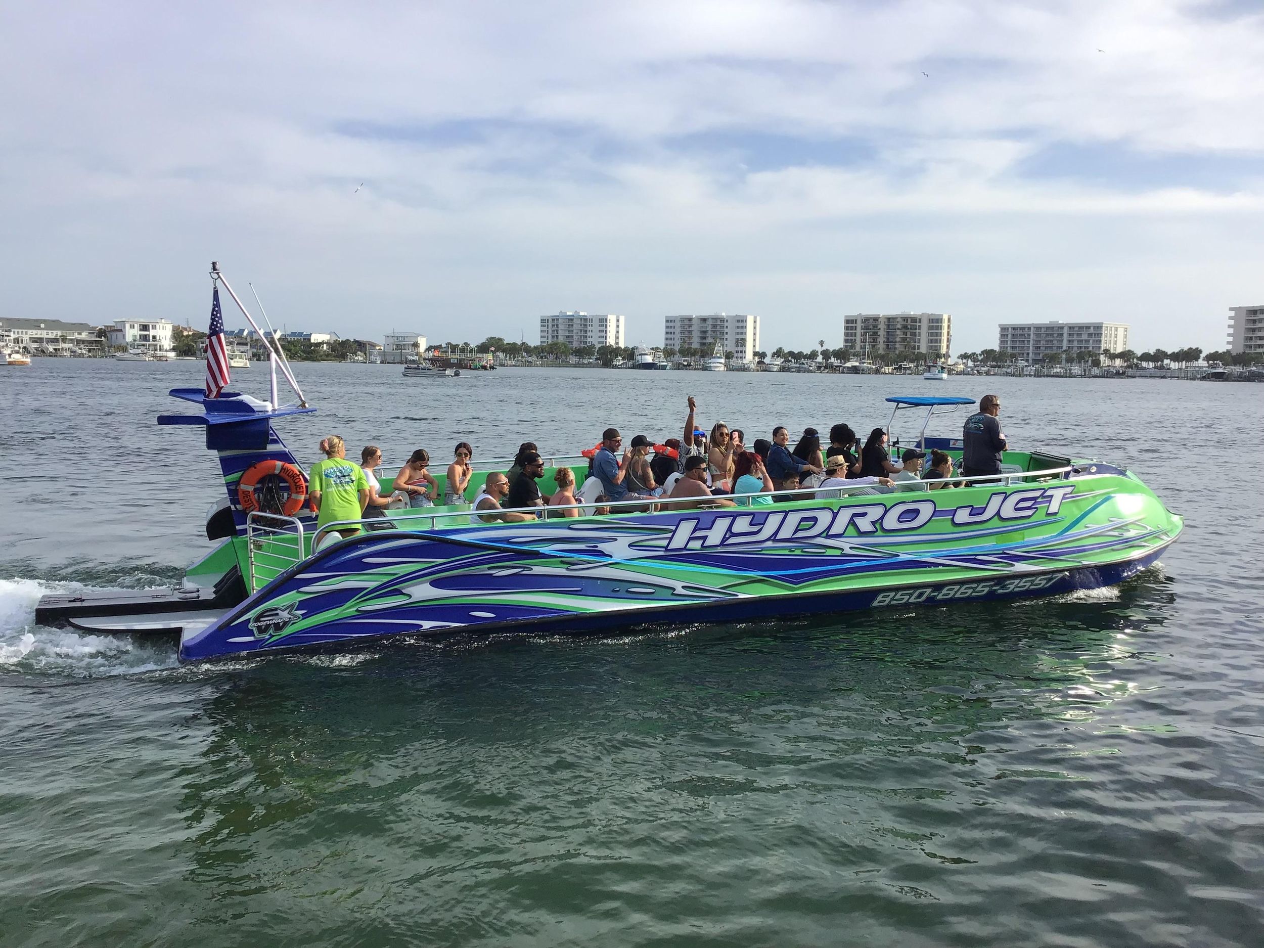 Destin: Delfinbeobachtung an Bord des Hydrojet