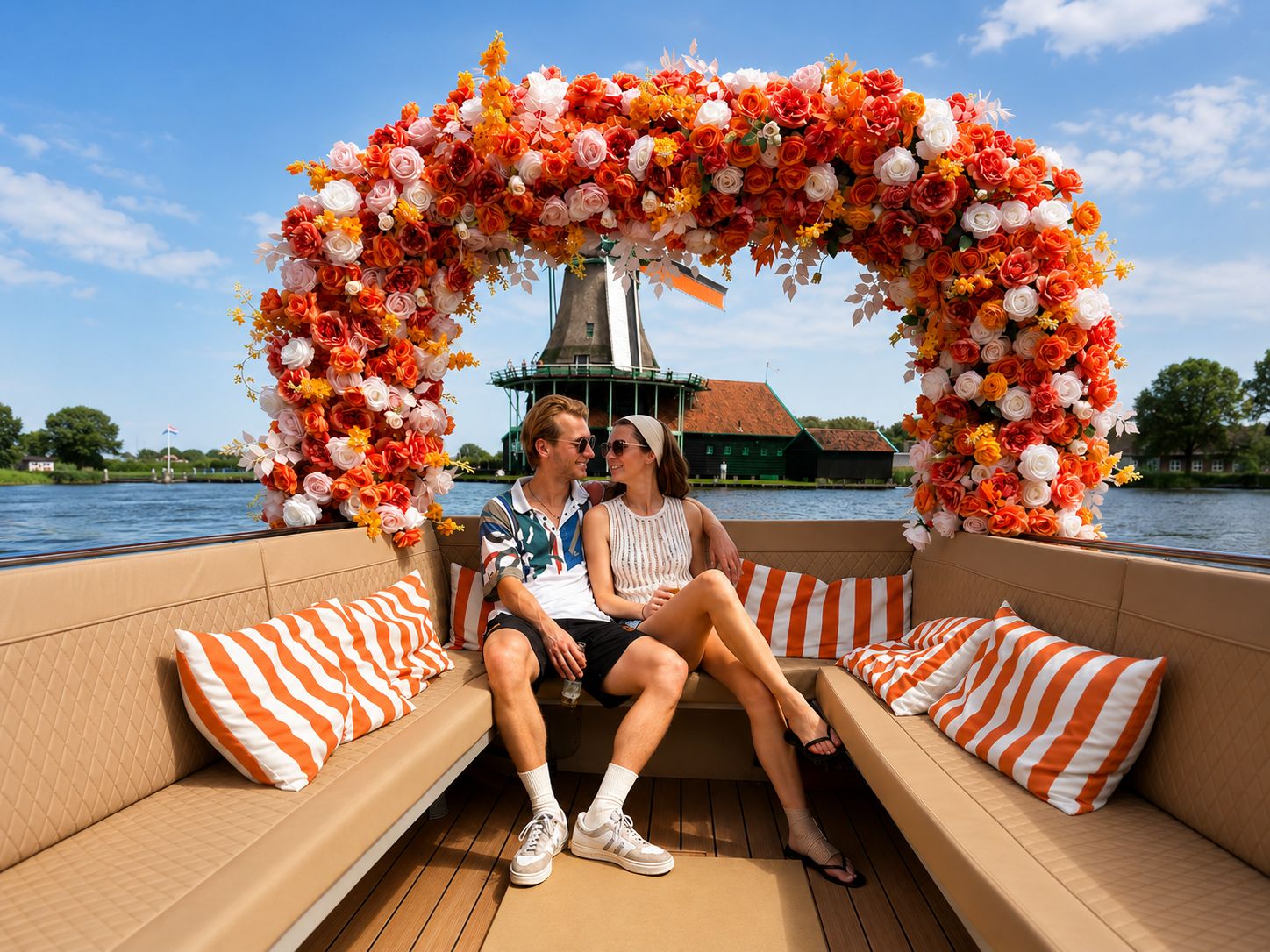 Zaanse Schans-Bootstour mit Blumen – Guide vor Ort und perfekte Fotos