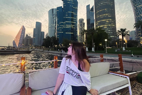 Doha: Sunset Dhow cruise including Pickup and Drop off