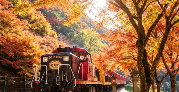 Kyoto Sagano Scenic Railway｜Maple Season Car 5 Bookable