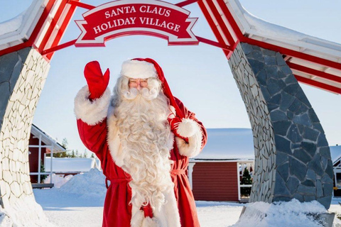 Rovaniemi: tour del villaggio di Babbo Natale, visita agli husky e alle renne