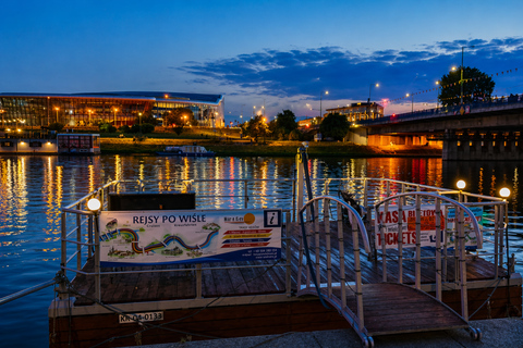 Krakow: Sunset & Night Cruise on a Traditional Wooden Boat