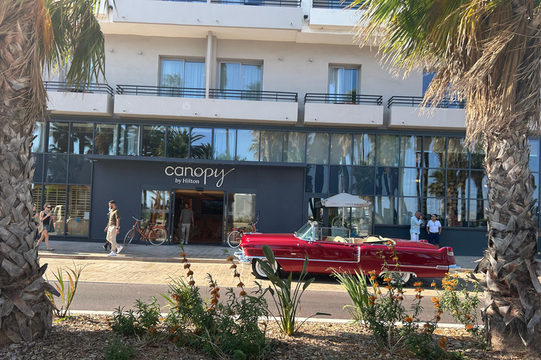 Cannes: Tour Cannes & Antibes in a 1956 Cadillac Cabriolet Private hire