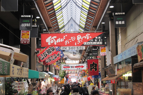 Osaka : Marché de Kuromon et visite culinaire de 2 heures à SennichimaeVisite en petit groupe en anglais