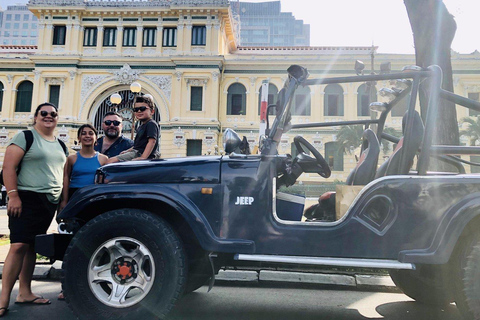 Saigon Half day by Jeep: City Landmarks & Local Life