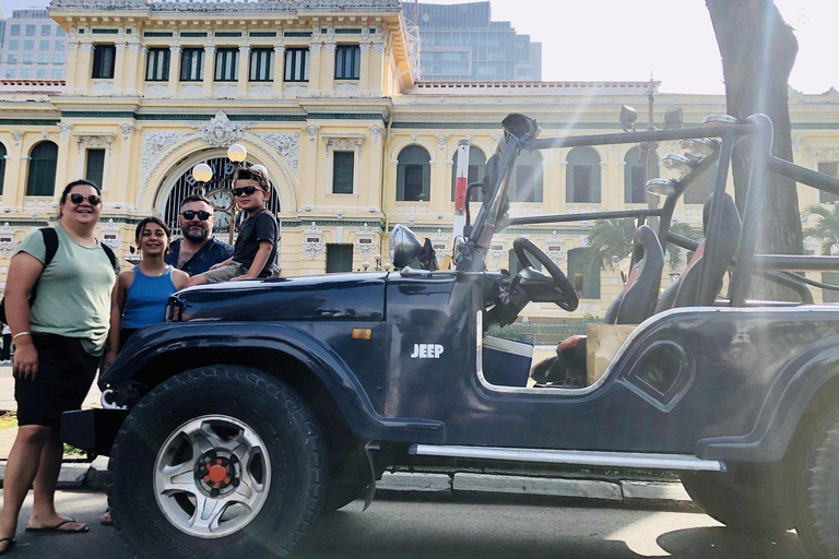 Saigon Half day by Jeep: City Landmarks & Local Life