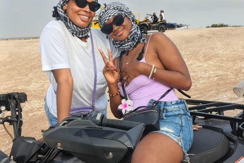 Lac Rose: Quad Biking and Canoe Ride on the Lake With round-trip transfer from Dakar