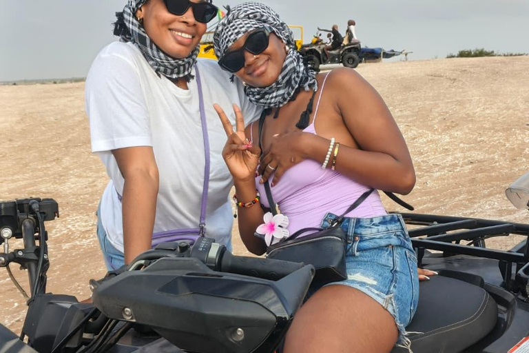 Lac Rose: Quad Biking and Canoe Ride on the Lake With round-trip transfer from Dakar